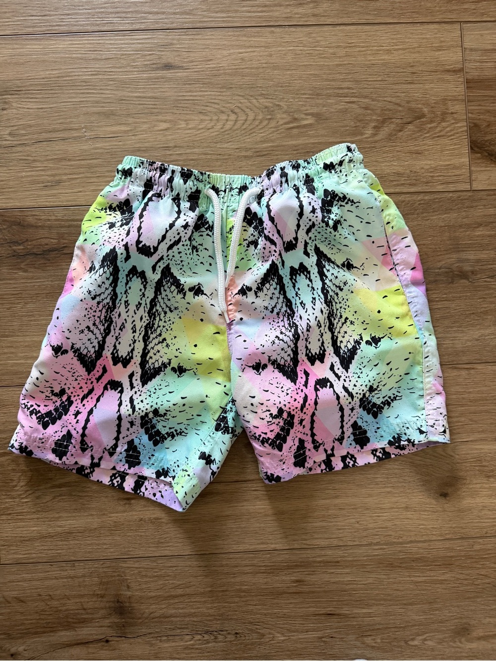Stella Cove Boy’s Pastel Snakeskin Swim Shorts Size 6